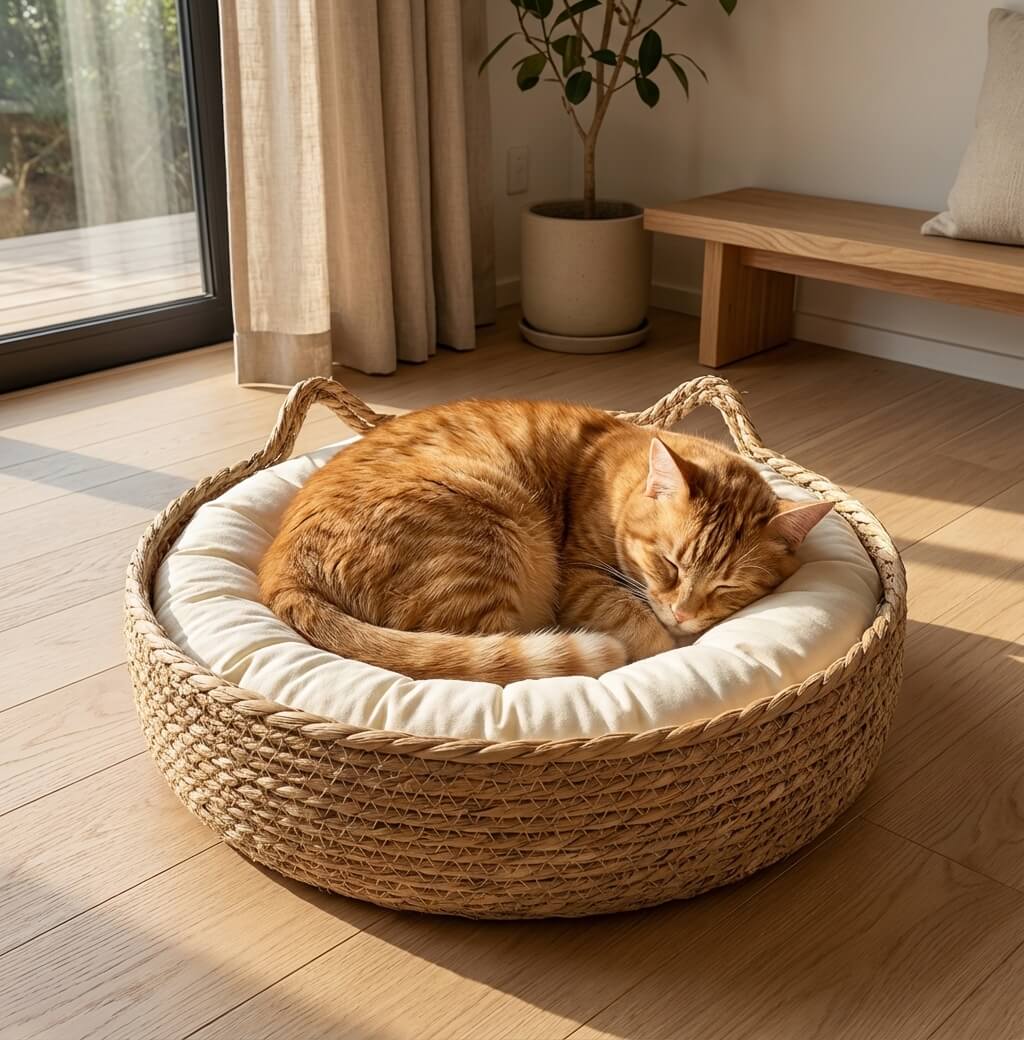 The Rattan Nest Bed